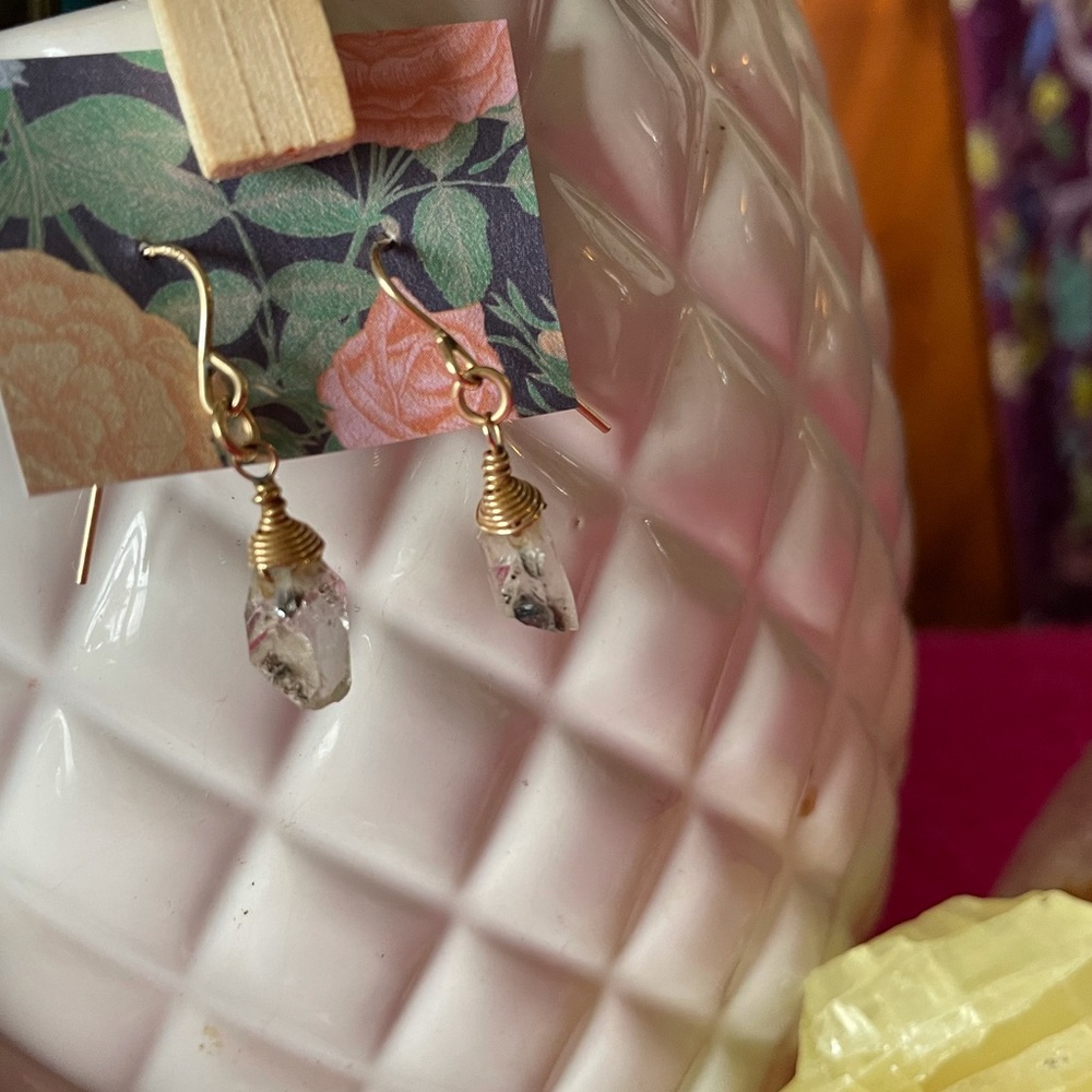 Stunning Boutique Herkimer Diamond Drop Earrings